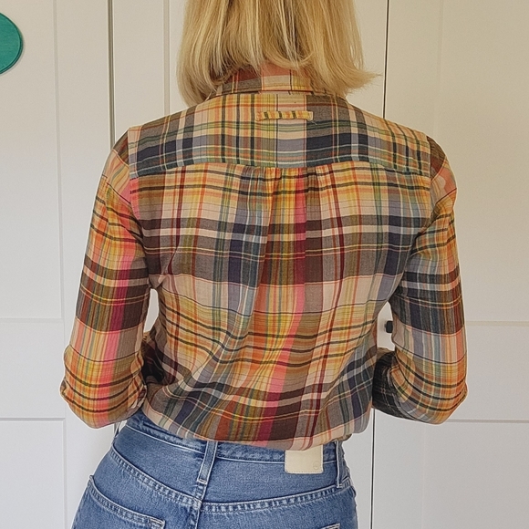 GAP Popover Button Down Shirt Fall Paid Size S #692596 - Picture 5 of 13